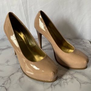 VERA VANG- SIMPLY VERA BEIGE HEEL PUMPS